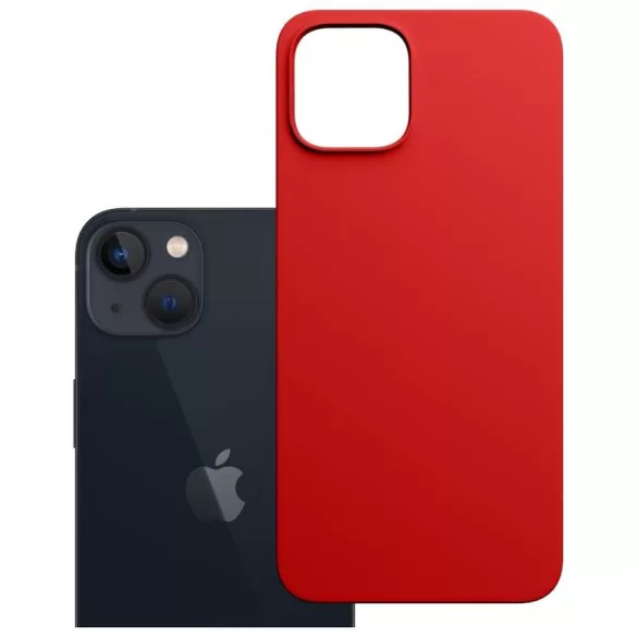 3MK Hardy MagSilicone tok Apple iPhone 14 Plus piros színű készülékhez