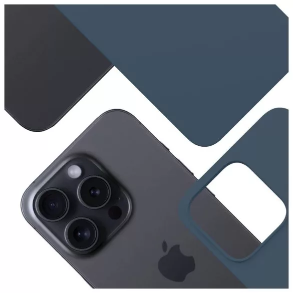 3MK Hardy MagSilicone tok Apple iPhone 15 Pro készülékhez kék