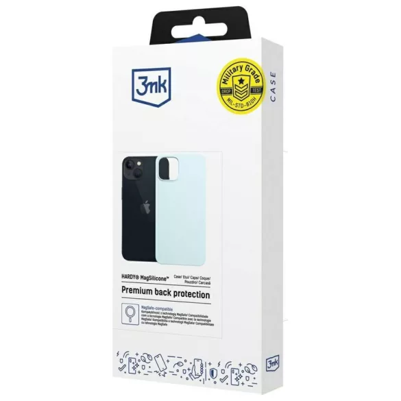 3MK Hardy MagSilicone tok Apple iPhone 14 Plus kék színhez