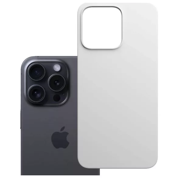 3MK Hardy MagSilicone tok Apple iPhone 13 Pro Max ezüst színű tokhoz