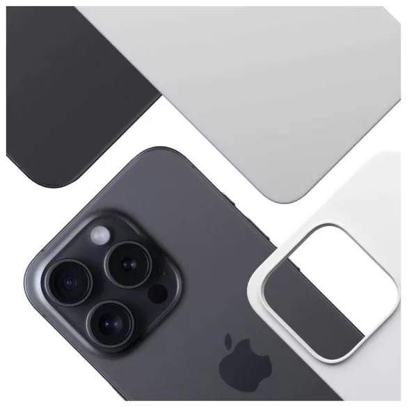3MK Hardy MagSilicone tok Apple iPhone 13 Pro Max ezüst színű tokhoz