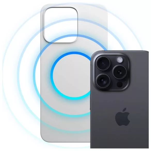 3MK Hardy MagSilicone tok Apple iPhone 15 Pro ezüst színű készülékhez