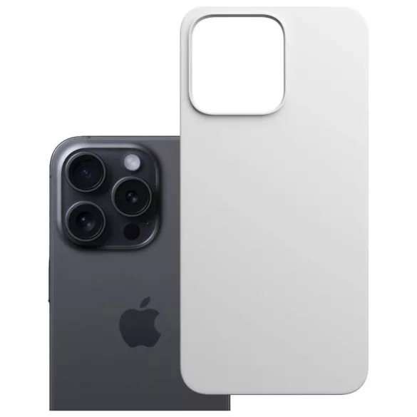 3MK Hardy MagSilicone tok Apple iPhone 15 Pro ezüst színű készülékhez