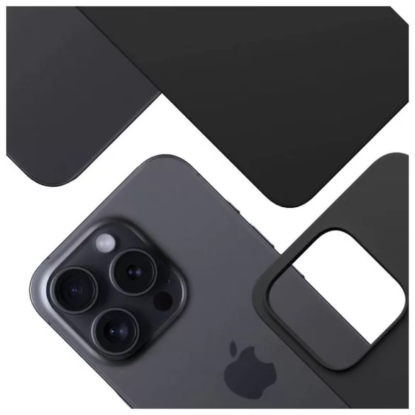 3MK Hardy MagSilicone tok Apple iPhone 13 Pro Max fekete színhez