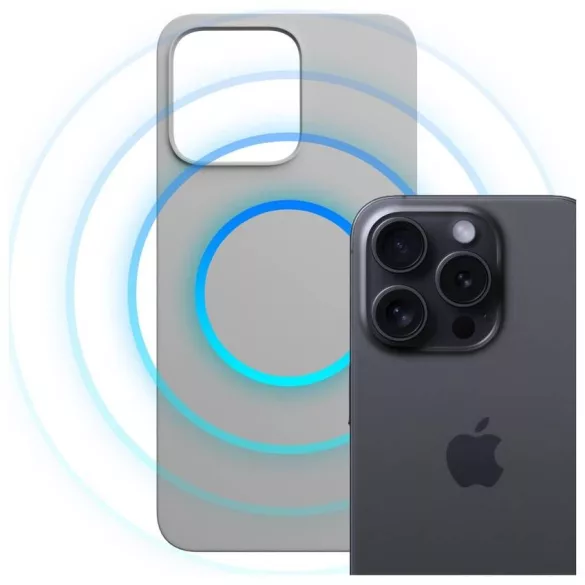 3MK Hardy MagSilicone tok Apple iPhone 16 Pro Max Titanium készülékhez