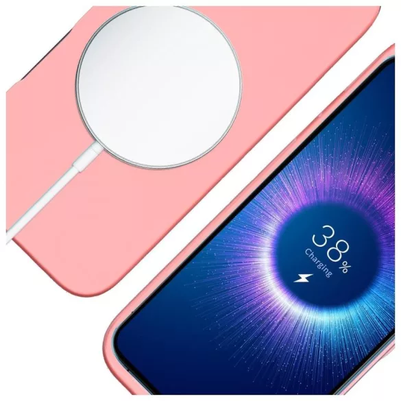 3MK Hardy MagSilicone tok Apple iPhone 16 rózsaszínhez