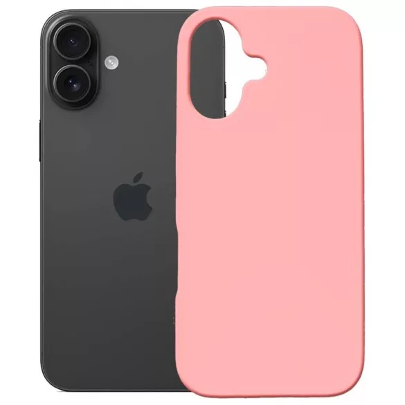 3MK Hardy MagSilicone tok Apple iPhone 16 rózsaszínhez