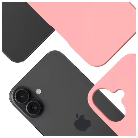 3MK Hardy MagSilicone tok Apple iPhone 16 rózsaszínhez