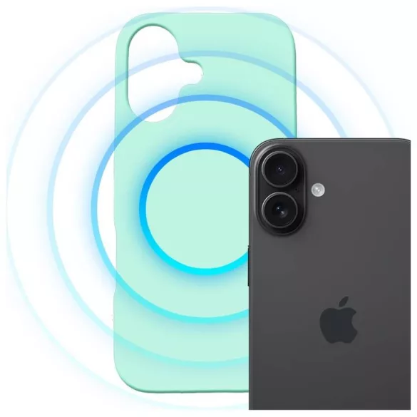 3MK Hardy MagSilicone Case for Apple iPhone 16 Tenger kék