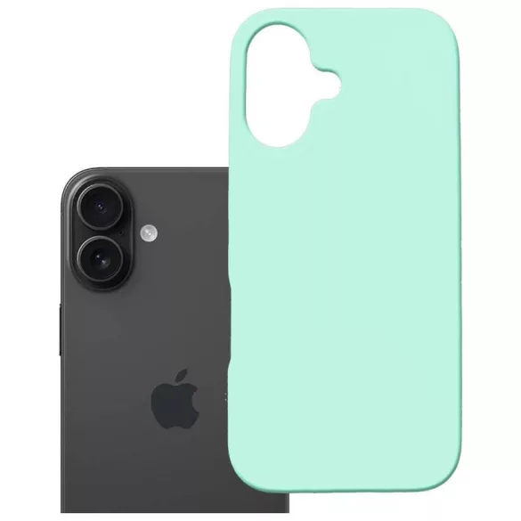 3MK Hardy MagSilicone Case for Apple iPhone 16 Tenger kék