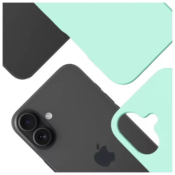 3MK Hardy MagSilicone Case for Apple iPhone 16 Tenger kék