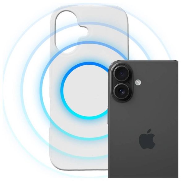 3MK Hardy MagSilicone tok Apple iPhone 16 fehérhez