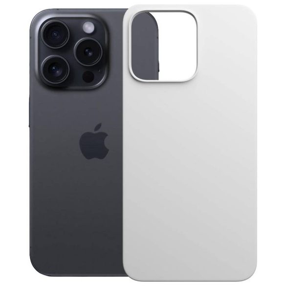 3MK Hardy MagSilicone tok Apple iPhone 16 Pro fehér színű készülékhez