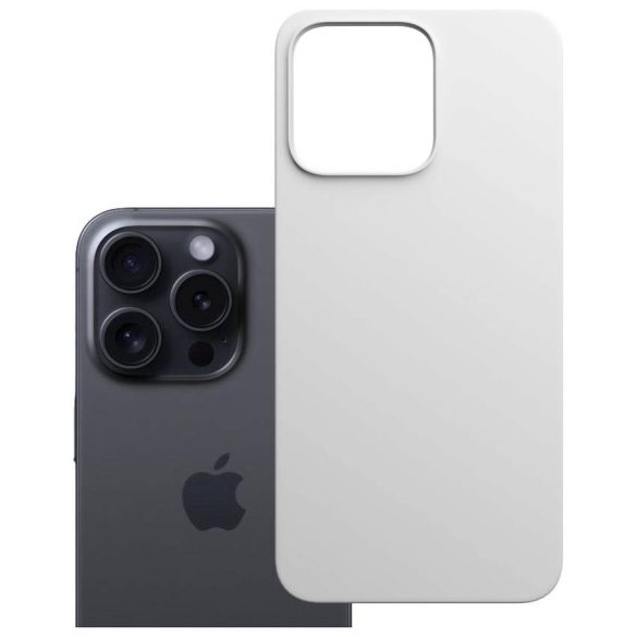 3MK Hardy MagSilicone tok Apple iPhone 16 Pro fehér színű készülékhez