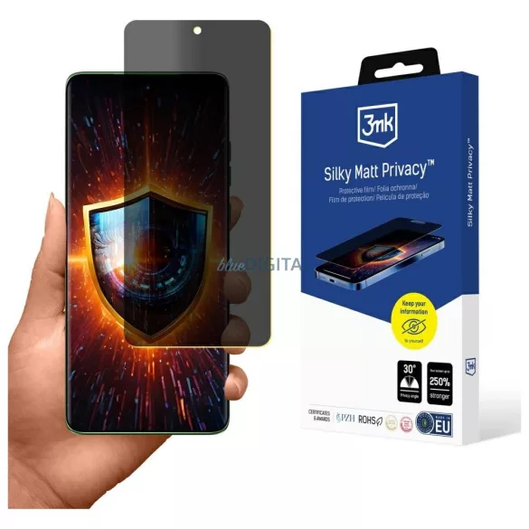 3MK selymesen matt adatvédelmi fólia a Motorola Edge 60