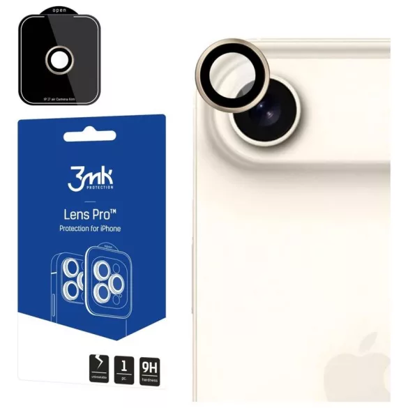 Kamera lencsevédelem 3MK Lens Protection Pro Apple iPhone Air készülékhez arany színű