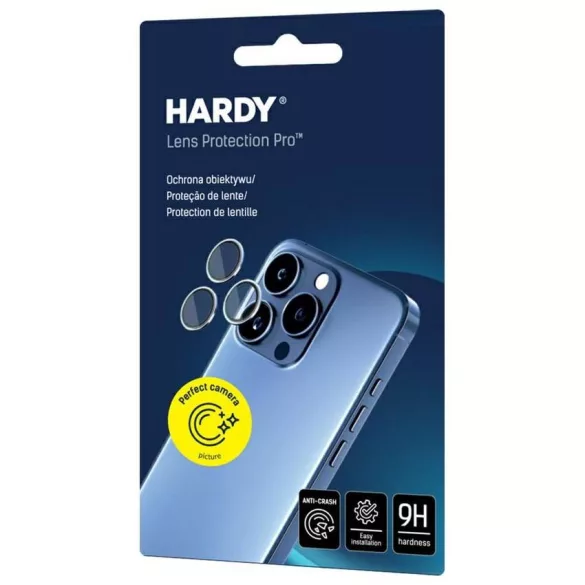 Kamera lencsevédő 3MK HARDY Lens Protection Pro Apple iPhone 17 Airhez arany színű