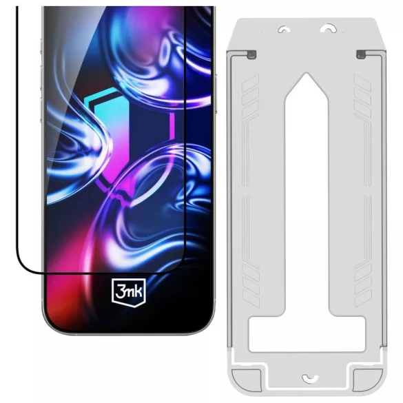 3MK HardGlass Max edzett üveg applikátorral Apple iPhone 16 Pro Max készülékhez