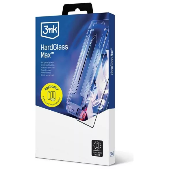 3MK HardGlass Max edzett üveg applikátorral az Apple iPhone 13/13 Pro/14/16E készülékhez