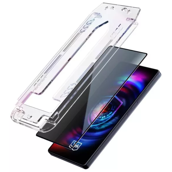 3MK HardGlass Max adatvédelmi üveg applikátorral Apple iPhone 13 Pro Max/14 Plus készülékhez