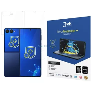 3MK SilverProtect+ antimikrobiális fólia    Folded Edition, nedves felragasztású, Samsung Galaxy Z Flip7