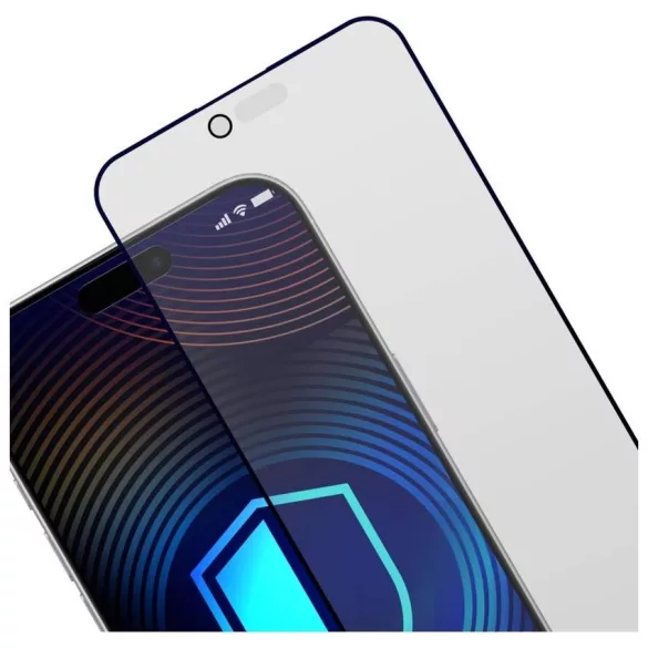 Adatvédelmi üveg 3MK HardGlass Matt Max Privacy az Apple iPhone Air készülékhez