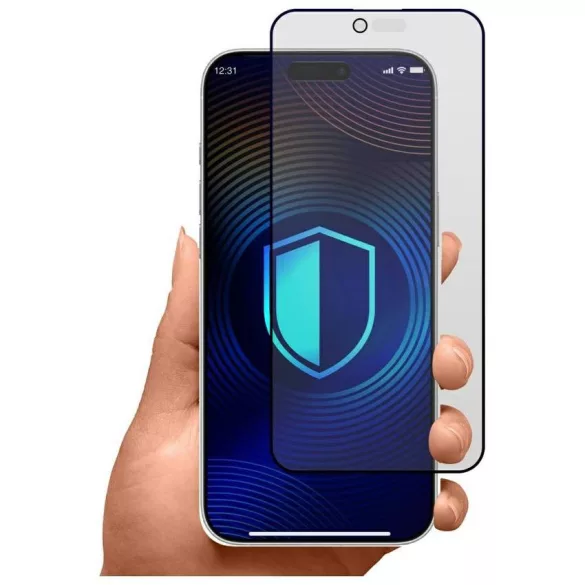 Adatvédelmi üveg 3MK HardGlass Matt Max Privacy az Apple iPhone Air készülékhez