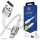 3MK Hyper Cable N-SERIES USB-A - MicroUSB kábel 1m QC 3.0 5V/2.4A 12W - fehér