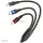 3MK Hyper Cable N-SERIES 3az1-ben USB-A - USB-C/MicroUSB/Lightning kábel QC 3.0 1.2m - fekete