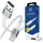 3MK Hyper Cable N-SERIES USB-A - Lightning kábel 1m QC 3.0 5V/2.4A 12W - fehér