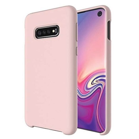 Beline Tok Silicone Huawei P40 Lite szilikon rózsaarany tok