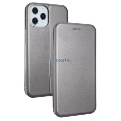   Beline Tok mágneses könyvtok iPhone 12 Pro Max 6,7" acélszürke tok