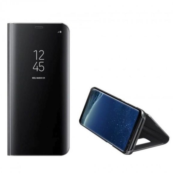 Clear View könyvtok Xiaomi Mi Note 10 - fekete