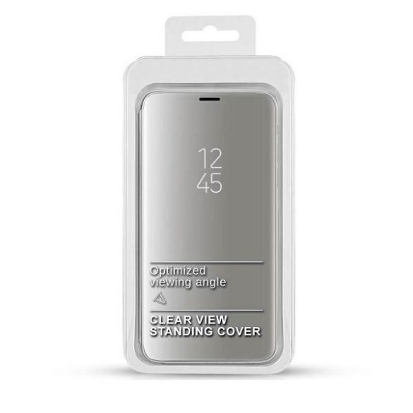 Tok Clear View iPhone 12 mini 5,4" ezüst tok