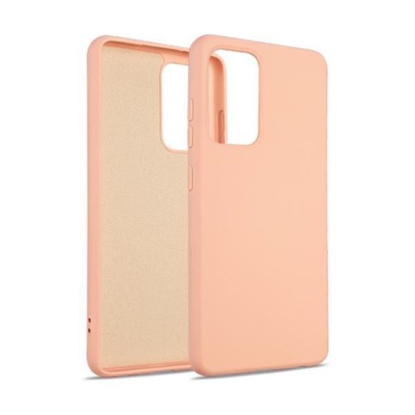 Beline Silicone tok iPhone 12 Mini - rózsaarany színű