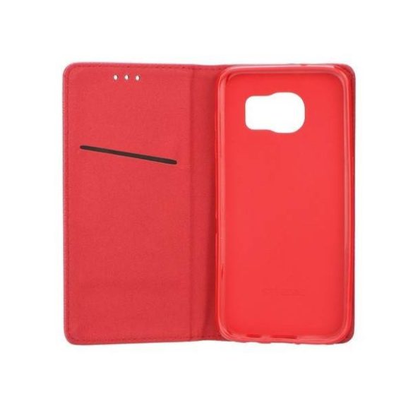 Tok Smart mágneses könyvtok Samsung Galaxy A41 piros tok