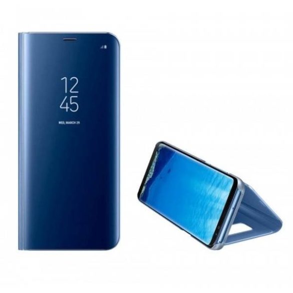 Tok Clear View Samsung S21 kék tok