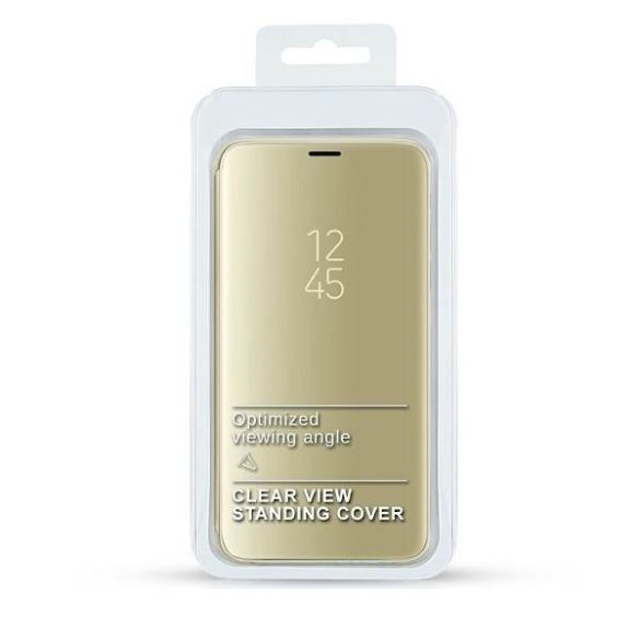 Tok Clear View Samsung S21 Ultra arany tok