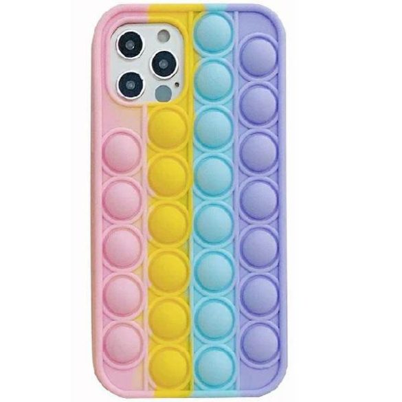 Anti-Stress iPhone Xr rózsaszín/sárga/kék/lila tok