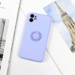   Beline Tok szilikon iPhone 12 Pro Max óceánkék tok gyűrűvel