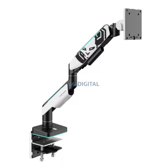 Diablo LED RGB monitortartó 49" X-Arm - fehér-fekete