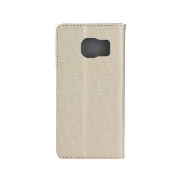 Etui Smart mágneses könyvtok iPhone 13 / 14 / 15 6.1" arany színben