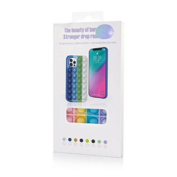 Anti-Stress iPhone 12 Pro Max BOX gránátalma/rózsaszín/málna/pisztácia tok