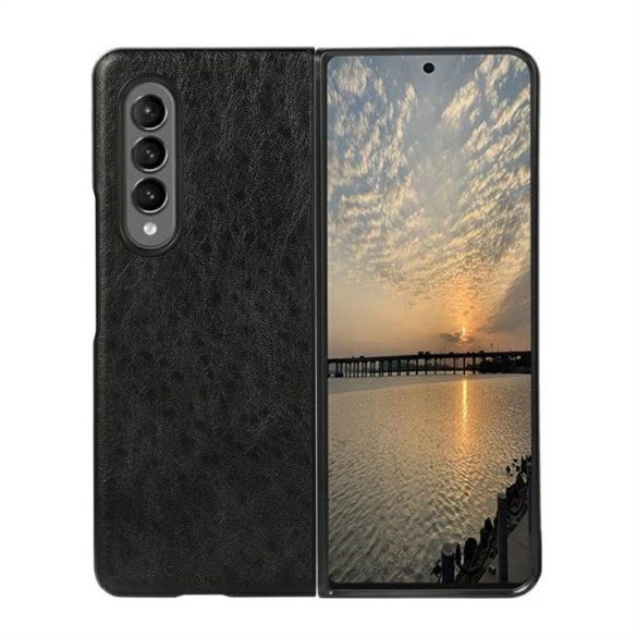 Beline Tok Bőr Case Samsung Z Fold 3 fekete tok