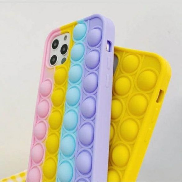 Etui anti-stressz tok iPhone 13 / 14 / 15 6.1" rózsaszín/lila