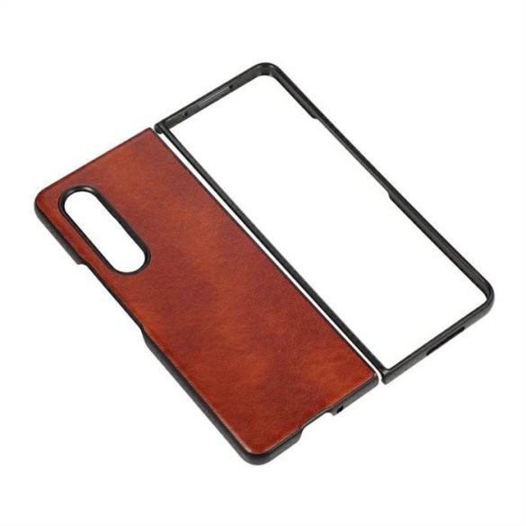 Beline Tok Bőr Case Samsung Z Flip 3 barna tok