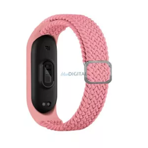 Beline óraszíj Mi Band 3/4 szövet rózsaszín