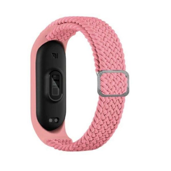 Beline óraszíj Mi Band 7/6/5 szövet rózsaszín