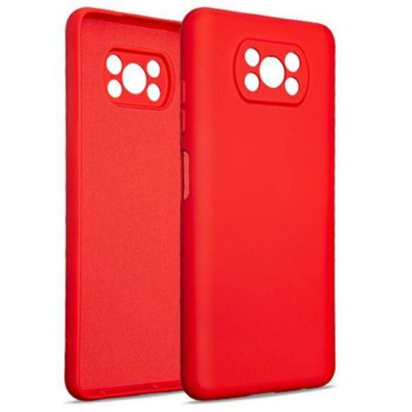 Beline Tok szilikon Xiaomi Poco X3 szilikon piros tok