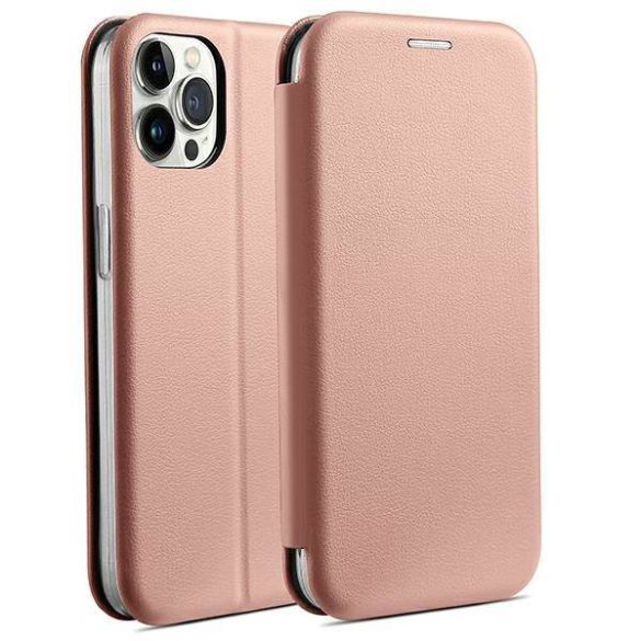 Beline Tok mágneses könyvtok iPhone 14 Pro 6,1" rózsaarany tok